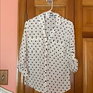 Express polka dot top
